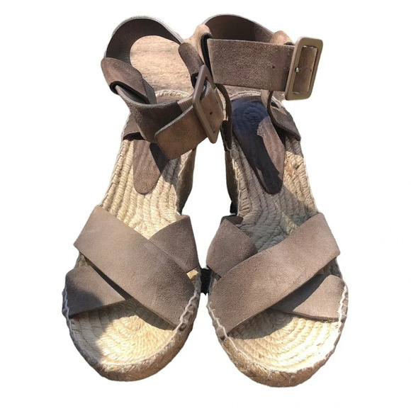 VINCE CRISS CROSS ESPADRILLE WEDGES - Picture 1 of 4